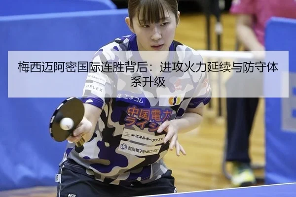 梅西迈阿密国际连胜背后：进攻火力延续与防守体系升级